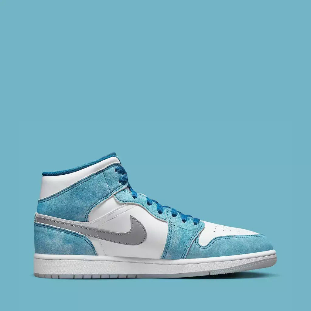 Air Jordan 1 Mid French Blue Fire Red - Sneakers