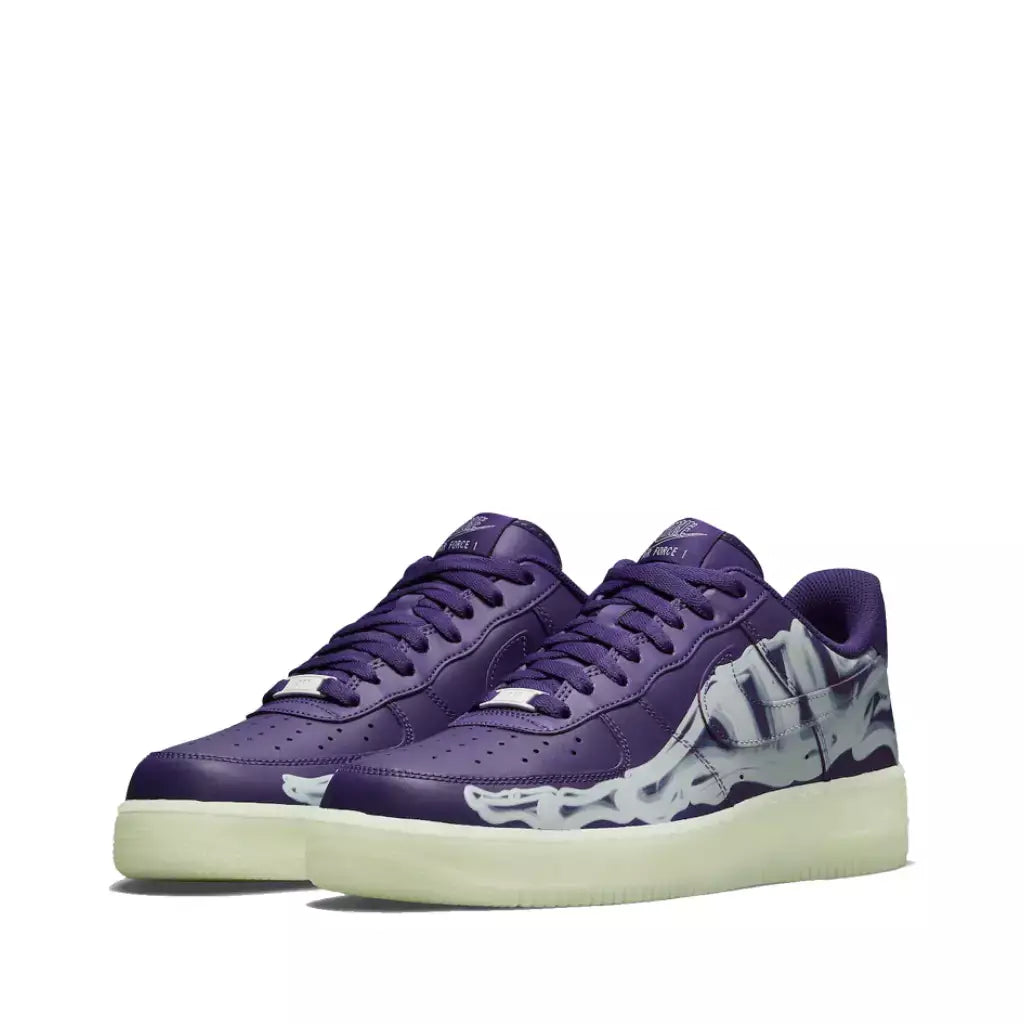 Nike Air Force 1 QS Low Court Purple Skeleton - Sneakers